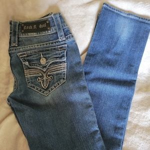 Rock Revival Jeans women sz. 27Waist 14"Length 28"